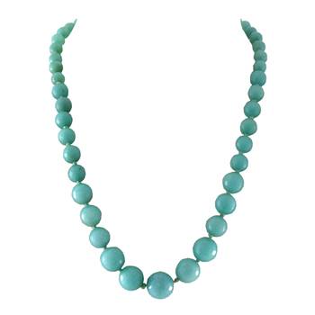 Blue agate necklaces 1