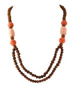 Orange agate necklaces