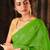 Green Jamdani Saree With All Over Zari Work