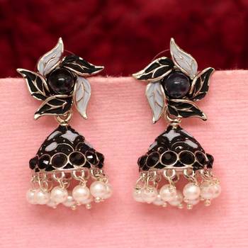 Black jhumkas 1