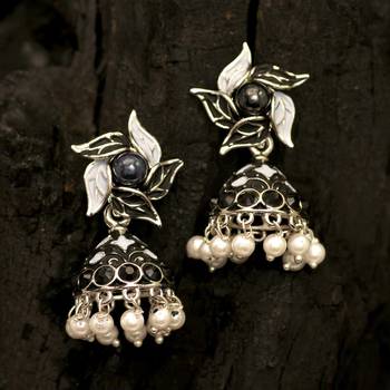 Black jhumkas 2