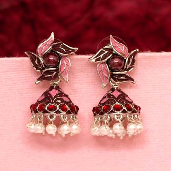 Purple jhumkas 1