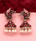 Purple jhumkas