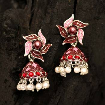 Purple jhumkas 2