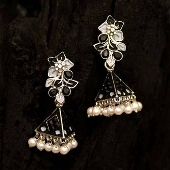 Black jhumkas 2