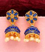 Blue jhumkas
