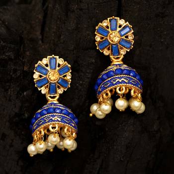 Blue jhumkas 2