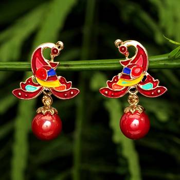 Maroon danglers-drops 1