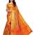 Yellow Woven Poly Silk Saree With Blouse