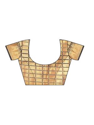 Beige Woven art silk  Saree With Blouse 5