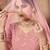 pink embroidered silk blend semi stitched lehenga choli