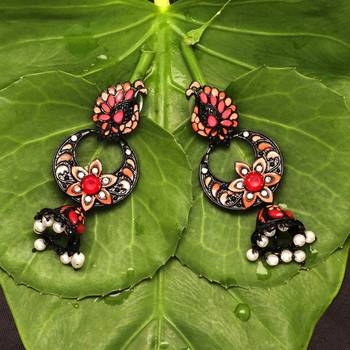 Pink jhumkas 1