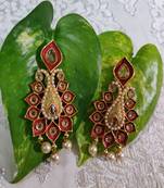 Red Crystal Stone Earrings