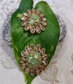Green Crystal Stone Earrings