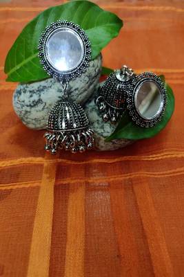 Silver  plain Jhumkas 2