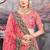 Pink Embroidered Silk Blend Semi Stitched Lehenga Choli