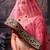Pink Embroidered Silk Blend Semi Stitched Lehenga Choli