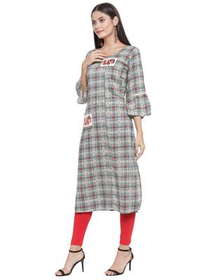 Black embroidered rayon ethnic-kurtis 2