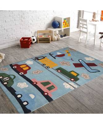 Indian Hand Tufted Floor Covering Kids Carpet 1