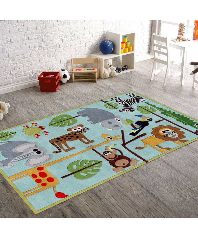 Indian Hand Tufted Floor Covering Kids Carpet