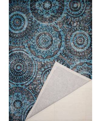 Rangoli Design Hand Tufted Area Rug  In Size 63 X 90 Inch 3