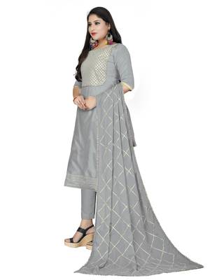 Grey gotta patti chanderi salwar 2