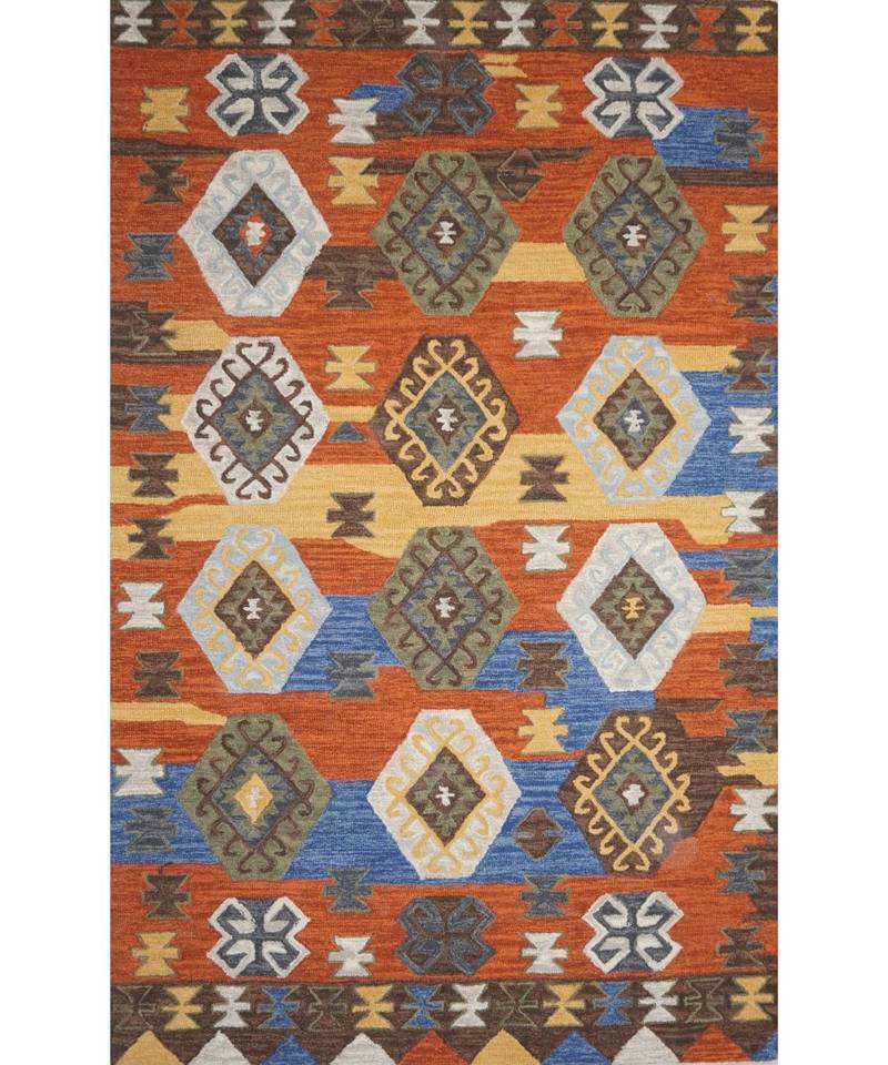 Kilim Design Pattern Are Rugs In Hand Tufted Carpet In Size 60 X 96 Inch