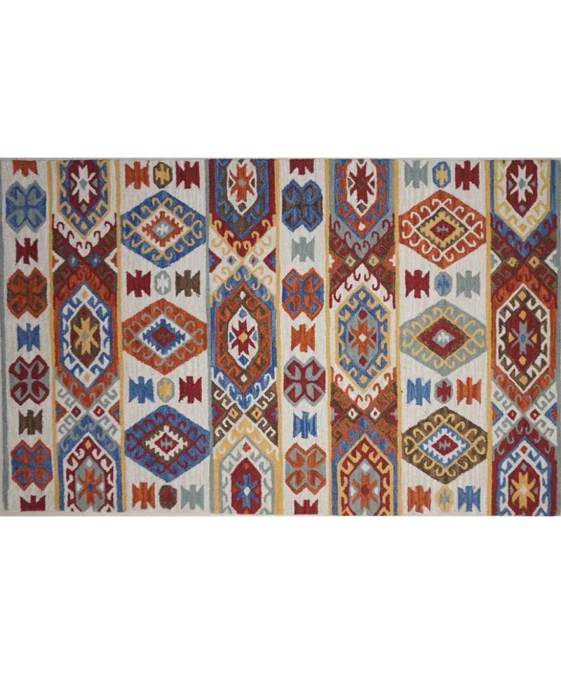 Kilim Design Pattern Are Rugs In Hand Tufted Carpet In Size 60 X 96 Inch