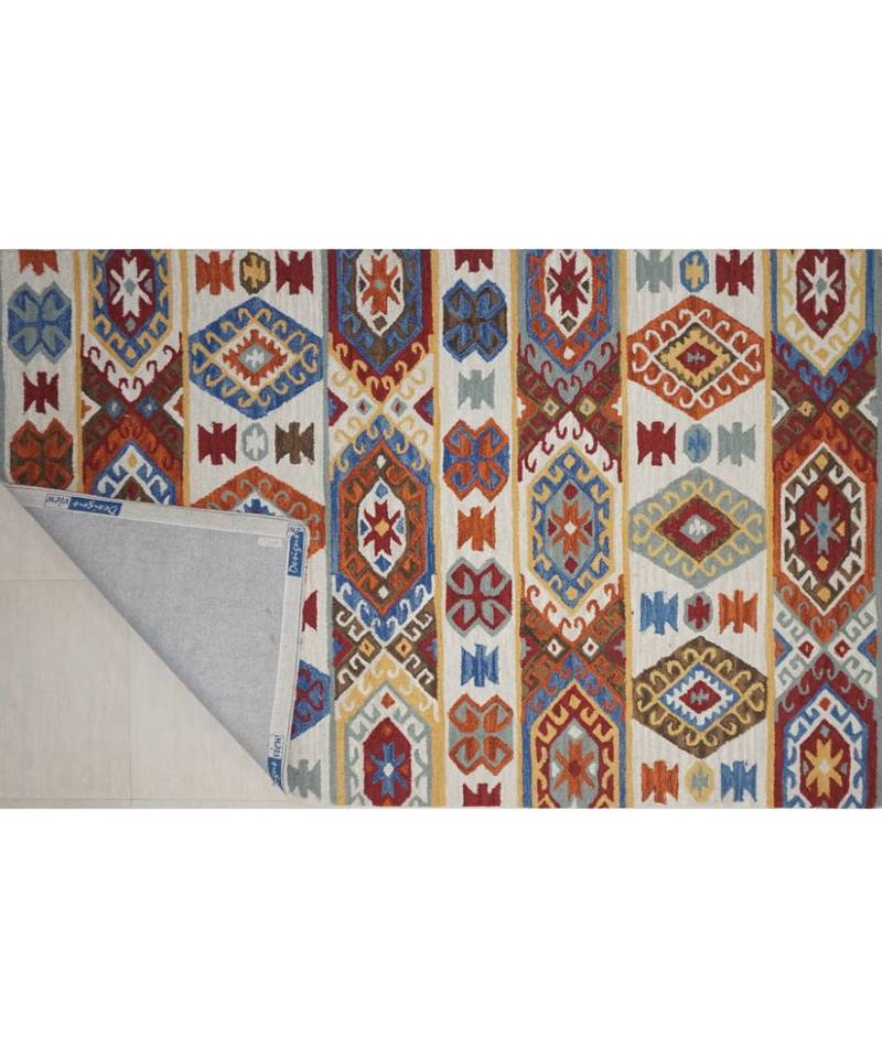 Kilim Design Pattern Are Rugs In Hand Tufted Carpet In Size 60 X 96 Inch