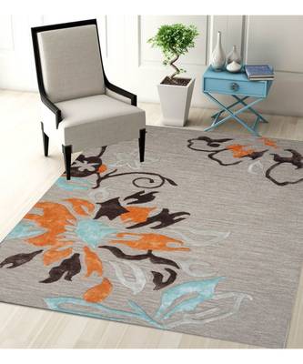 Kilim Floral Design Pattern Are Rugs In Hand Tufted Carpet In Size 60 X 96 Inch 1