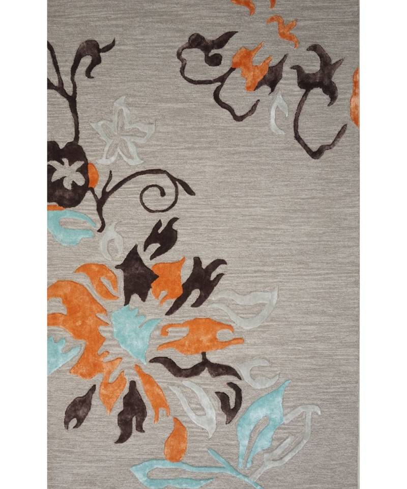 Kilim Floral Design Pattern Are Rugs In Hand Tufted Carpet In Size 60 X 96 Inch