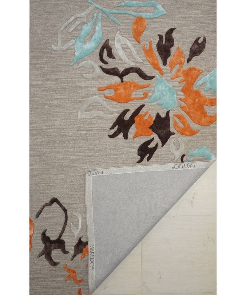 Kilim Floral Design Pattern Are Rugs In Hand Tufted Carpet In Size 60 X 96 Inch