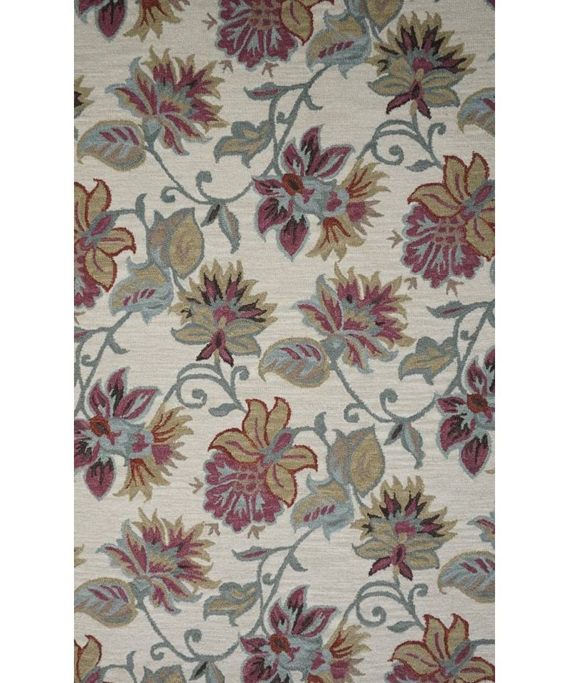 Kilim Floral Design Pattern Are Rugs In Hand Tufted Carpet In Size 60 X 96 Inch