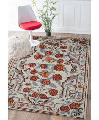 Kilim Floral Design Pattern Are Rugs In Hand Tufted Carpet In Size 60 X 96 Inch 1