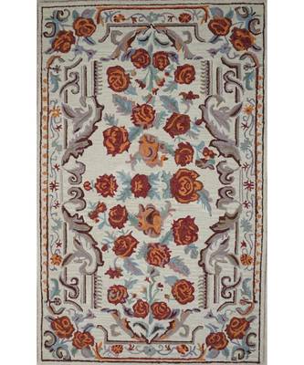 Kilim Floral Design Pattern Are Rugs In Hand Tufted Carpet In Size 60 X 96 Inch 2