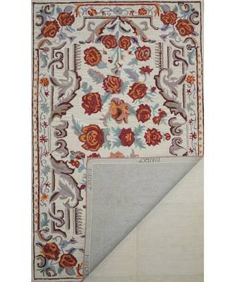 Kilim Floral Design Pattern Are Rugs In Hand Tufted Carpet In Size 60 X 96 Inch 3
