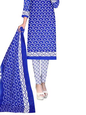 Blue Printed Poly Cotton Salwar 3