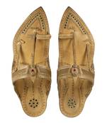 Indian Handmade Organic Natural Leather Sandals For Men, Ethnic Kolhapuri Thong Flip Flops