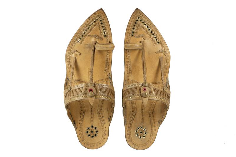 Indian Handmade Organic Natural Leather Sandals For Men, Ethnic Kolhapuri Thong Flip Flops
