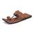 Men'S Brown Synthetic Leather  Sandals, Indian Handmade Summer Shoes, Gift For Him