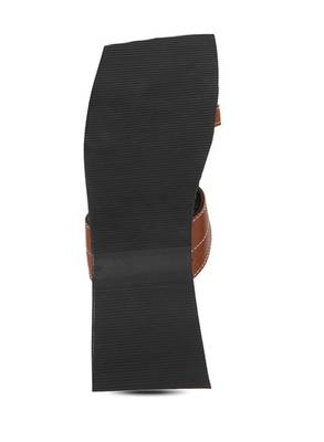 Men'S Brown Synthetic Leather  Sandals, Indian Handmade Summer Shoes, Gift For Him 4
