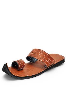 Men'S Brown Handmade Indian Ancient Sandals, Summer Slide Comfortable Flip Flops 1