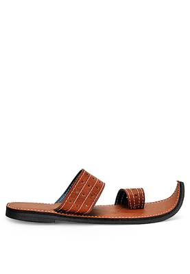 Men'S Brown Handmade Indian Ancient Sandals, Summer Slide Comfortable Flip Flops 3