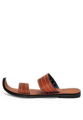 Men'S Brown Handmade Indian Ancient Sandals, Summer Slide Comfortable Flip Flops 4