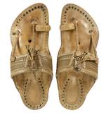 Handcrafted Elegant Organic Natural Leather Sandals For Men, Indian Kolhapuri Flip-Flops