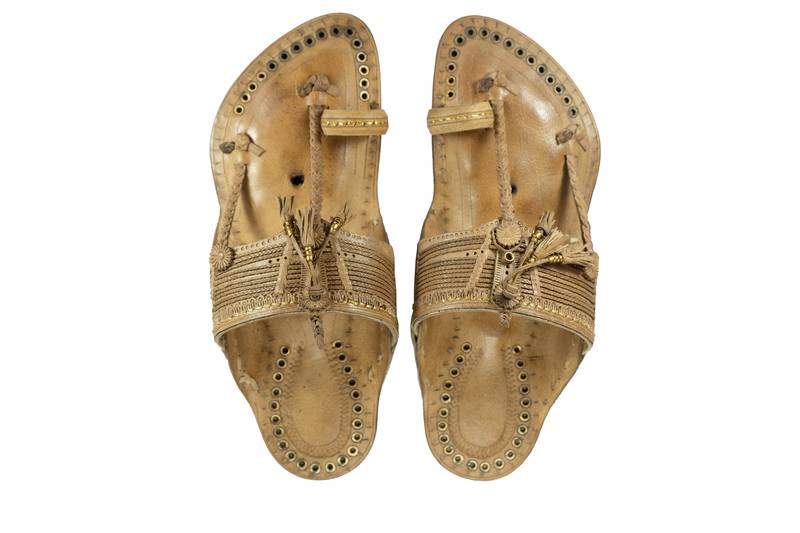 Handcrafted Elegant Organic Natural Leather Sandals For Men, Indian Kolhapuri Flip-Flops