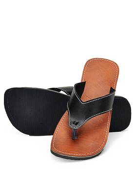 Indian Synthetic Leather Casual Thong Sandals For Men 2