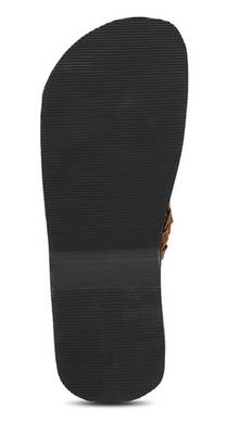 Suede Leather Brown Flip Flops Sandals For Men 4