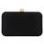 Black & White Adorn Embelished Faux Silk Fabric Clutch