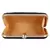 Black & White Adorn Embelished Faux Silk Fabric Clutch